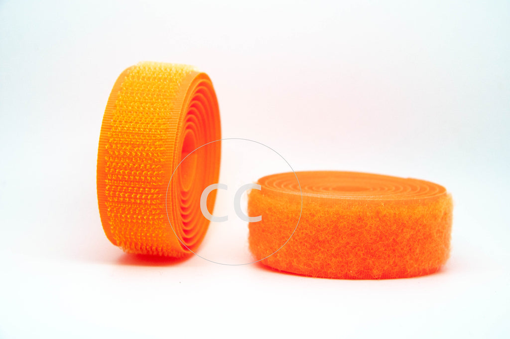 Fluorescent Orange Sew-on Hook & Loop tape Alfatex® Brand supplied by the Velcro Companies