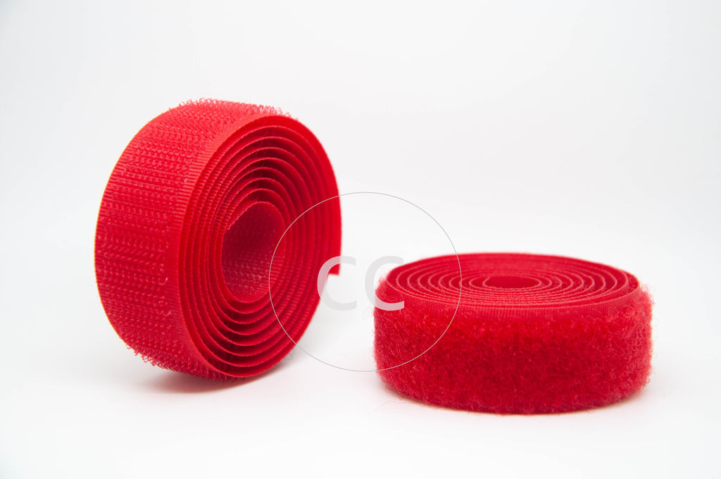 Red Sew-on Hook & Loop tape Alfatex® Brand supplied by the Velcro Companies